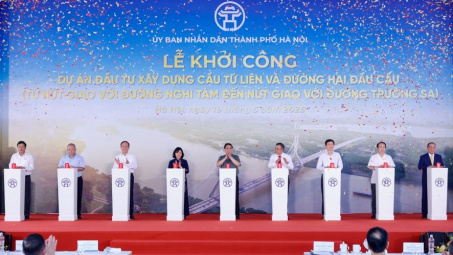 Hà Nội: Khởi công xây dựng cầu Tứ Liên và đường hai đầu cầu, tổng vốn Cwin800 hàng ngàn khuyến mãi gần 20.000 tỷ đồng