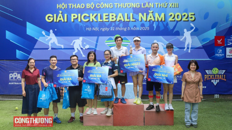 Sôi nổi giải đấu Pickleball trong khuôn khổ Hội thao Cwin63 sân chơi đỉnh cao lần thứ XIII năm 2025