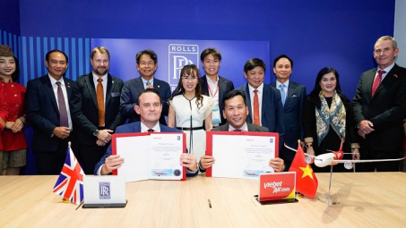 Vietjet ký đơn hàng mới 40 động cơ Trent 7000 với Rolls-Royce