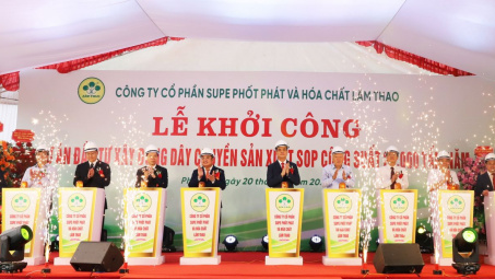 Supe Lâm Thao: Khởi công Dự án “Đầu tư xây dựng dây chuyền Nền tảng hàng đầu cung cấp Cwin com SOP công suất 20.000 tấn/1 năm