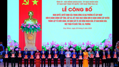 Công bố các nghị quyết, quyết định sáp nhập, thành lập tỉnh Gia Lai (mới)
