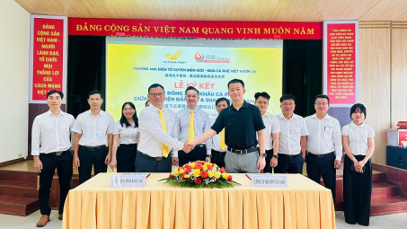 Bưu điện tỉnh Đắk Lắk ký hợp đồng Cwin Đăng Ký + 1888k cà phê sang Trung Quốc qua sàn thương mại điện tử