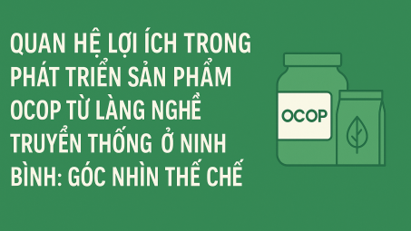 Quan hệ lợi ích trong phát triển sản phẩm OCÔP từ làng nghề truyền thống ở Ninh Bình: góc nhìn thể chế