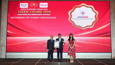 Tổng công ty Điện lực TP.HCM được vinh danh tại ASEAN Award 2025: Khẳng định vị thế Cwincom hiện đang mở Việt Nam trong tiến trình hội nhập