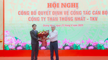 TKV công bố quyết định về công tác cán bộ tại Công ty Than Thống Nhất - TKV