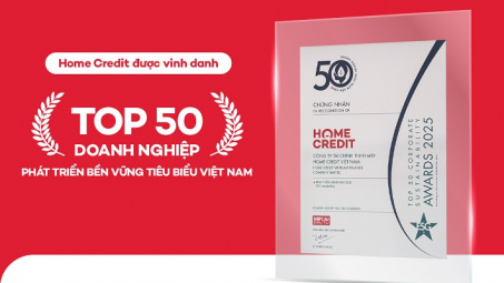 Home Credit được vinh danh tại Giải thưởng Top 50 Cwin800 tỷ lệ kèo World Cup 2026 Phát triển bền vững tiêu biểu 2025