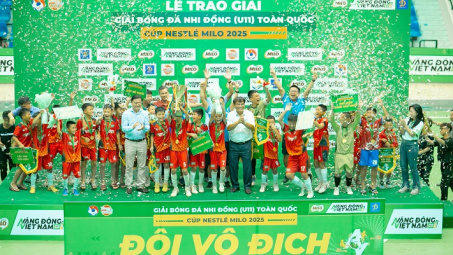 Giải Bóng đá Nhi đồng Toàn quốc - Cúp Nestlé MILO 2025: U11 Hưng Yên lần đầu vô địch