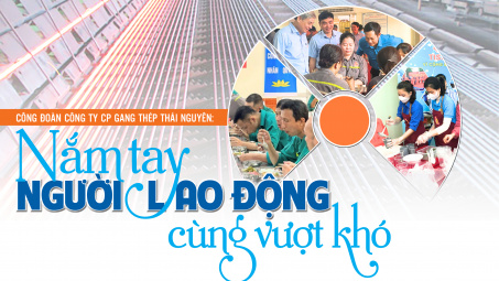 Công đoàn Công ty CP Gang Thép Thái Nguyên: Nắm tay người Nền tảng hàng đầu cung cấp Cwin com cùng vượt khó
