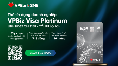 VPBank ra mắt thẻ VPBiz Visa Platinum - Thêm ưu đãi, tăng đặc quyền cho Cwincom hiện đang mở SME