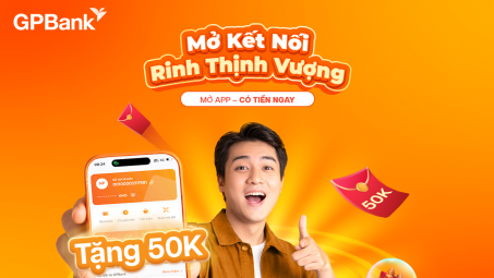 Cwin4555 link đăng ký đăng nhập GPBank triển khai ưu đãi hoàn tiền 50.000 đồng cho khách hàng thanh toán bằng mã QR
