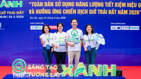 Công đoàn Công Thương Việt Nam lan tỏa lối sống xanh từ phong trào "Toàn dân sử dụng năng lượng tiết kiệm hiệu quả và hưởng ứng Chiến dịch Giờ Trái đất năm 2026"