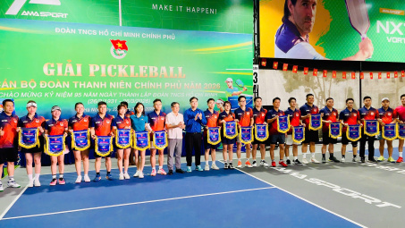 Giải Pickleball cán bộ Đoàn Thanh niên Cwin com đăng nhập 2026: Sôi nổi, gắn kết, lan tỏa tinh thần rèn luyện
