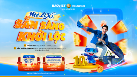 Mở lì xì bảo vệ - đón lộc an tâm cả năm cùng Bảo hiểm Bảo Việt