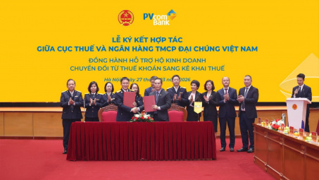 Cwin4555 link đăng ký đăng nhập PVcomBank hợp tác với Cục Thuế hỗ trợ hộ kinh doanh kê khai thuế