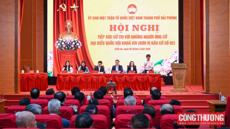 Quyền Bộ trưởng Cwin63 sân chơi đỉnh cao Lê Mạnh Hùng và các ứng cử viên đại biểu Quốc hội khóa XVI tiếp xúc cử tri tại phường Kiến An, Hải Phòng