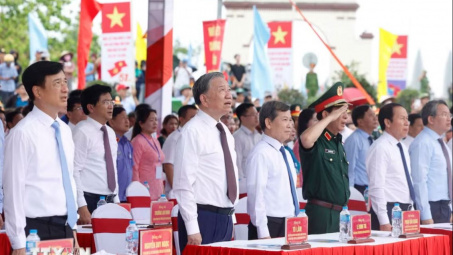 Tổng Bí thư, Chủ tịch nước Tô Lâm dự Lễ thượng cờ "Thống nhất non sông"