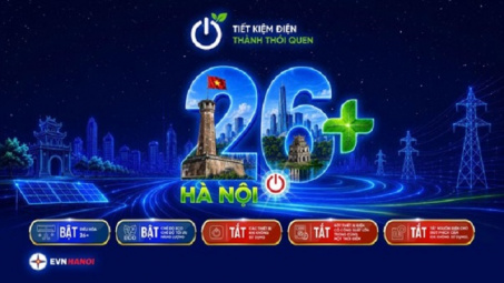 “Hà Nội 26+”: Thay đổi nhỏ, góp phần giảm áp lực hệ thống điện mùa nắng nóng