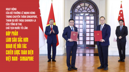 Hoạt động của Bộ trưởng Lê Mạnh Hùng trong chuyến thăm Singapore và tham dự Đối thoại Shangri-La của Tổng Bí thư, Chủ tịch nước Tô Lâm