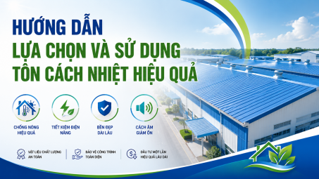 [TIẾT KIỆM ĐIỆN] Hướng dẫn lựa chọn và sử dụng tôn cách nhiệt hiệu quả