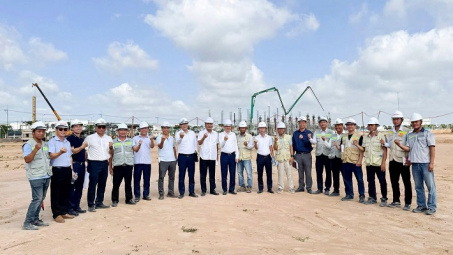Tổng Giám đốc Vinachem Nguyễn Hữu Tú kiểm tra tiến độ Dự án Nhà máy Hóa chất Nhơn Trạch