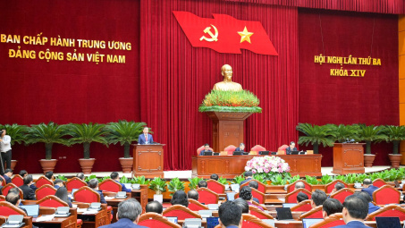 Thông cáo báo chí về ngày làm việc thứ tư Hội nghị lần thứ ba Ban Chấp hành Trung ương Đảng khoá XIV