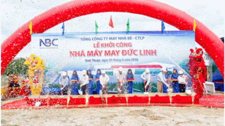May Nhà Bè Cwin800 hàng ngàn khuyến mãi 400 tỷ đồng xây dựng Nhà máy may tại Bình Thuận