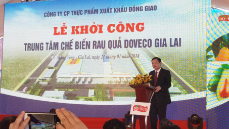Work starts on fruit processing centre in Gia Lai