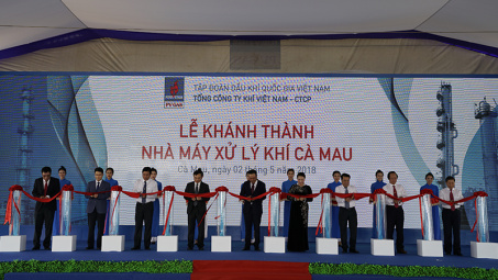Khánh thành Nhà máy xử lý khí Cà Mau
