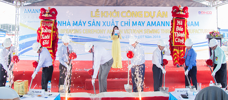 Khởi công Nhà máy Nền tảng hàng đầu cung cấp Cwin com chỉ may Amann Việt Nam