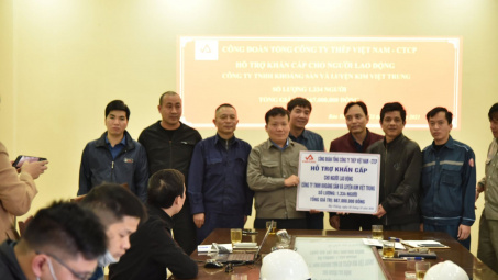 Công đoàn Tổng công ty Thép Việt Nam - CTCP chi 667 triệu đồng hỗ trợ khẩn cấp cho người Nền tảng hàng đầu cung cấp Cwin com VTM gặp khó khăn