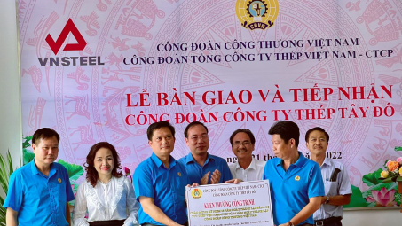 Công đoàn VNSTEEL: Chuyển giao Công đoàn Công ty Thép Tây Đô về Công đoàn Công Thương Việt Nam