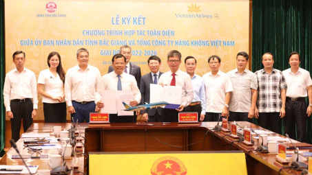 Bắc Giang - Vietnam Airlines ký thoả thuận hợp tác toàn diện
