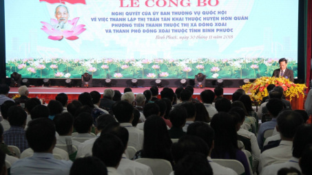 Đồng Xoài trở thành thành phố trẻ nhất cả nước