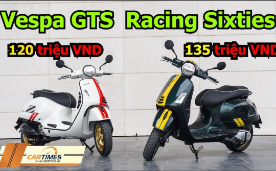 Giá 120 triệu đồng, Vespa GTS 150 Racing Sixties vừa ra mắt Việt Nam có gì?