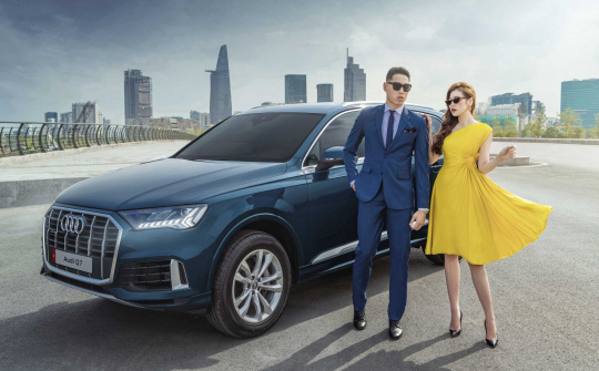 Mẫu xe Audi Q7 2020 nổi bật trong bộ ảnh cùng Á hậu Dương Tú Anh