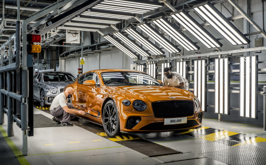 Bentley vừa kỉ niệm chiếc xe Continental GT thứ 80.000 sau gần 18 năm kể từ khi ra mắt