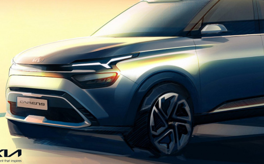 Ảnh đầu tiên về Kia Rondo 2022 trong "hình hài" crossover
