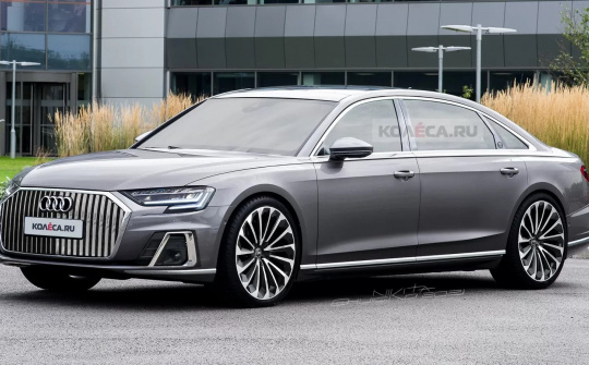 Xem trước hình ảnh Audi A8L mới, đối trọng Mercedes-Maybach S-Class