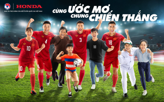 Honda Việt Nam tiếp tục là nhà tài trợ chính Đội tuyển Bóng đá QG Việt Nam