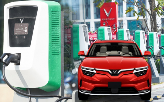 VinFast bắt đầu xây hệ thống trạm sạc nhanh