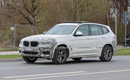 BMW X3 bản nâng cấp xuất hiện ít nguỵ trang hơn, lộ diện trang bị mới