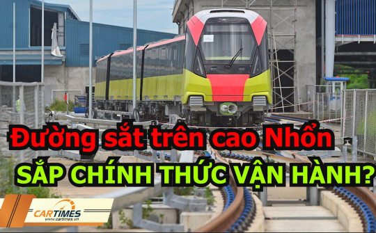 Bắt đầu chạy thử nghiệm tuyến đường sắt trên cao Nhổn - ga Hà Nội