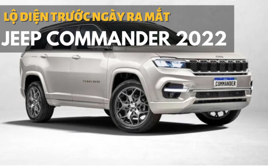 Jeep Commander 2022 lộ diện trước ngày ra mắt