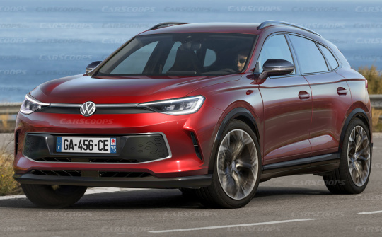 Xem trước Volkswagen Tiguan thế hệ tiếp theo: Dáng dấp xe điện, thiết kế mềm mại hơn