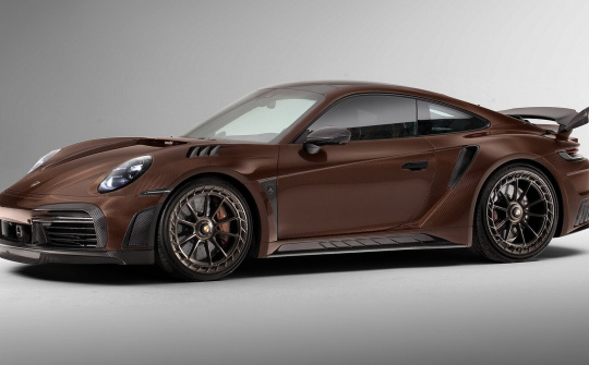 Porsche 911 Turbo S phiên bản độ với sợi Carbon màu nâu