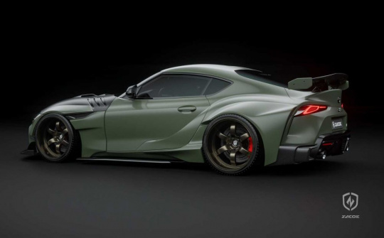 Toyota Supra thế hệ mới “lột xác” ngoạn mục trong bộ widebody của Zacoe Performance