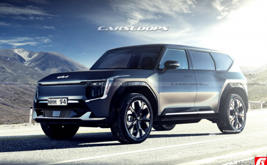 EV6 còn chưa ra mắt ở Việt Nam, Kia EV9 đã rục rịch trình làng: thiết kế góc cạnh, trang bị tương lai