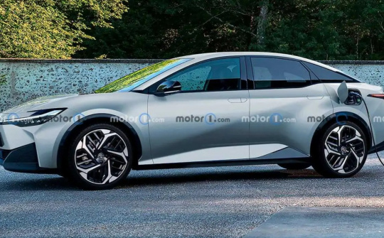Ngắm trước mẫu sedan chạy điện Toyota bZ5