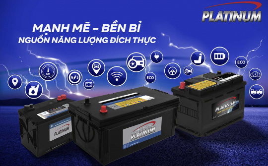 PLATINUM – thương hiệu ắc quy ô tô mới ra mắt Việt Nam