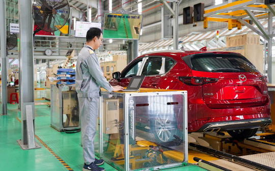 Nhiều sáng kiến giúp nhà máy ô tô Mazda ở Chu Lai tiết kiệm hàng tỷ đồng
